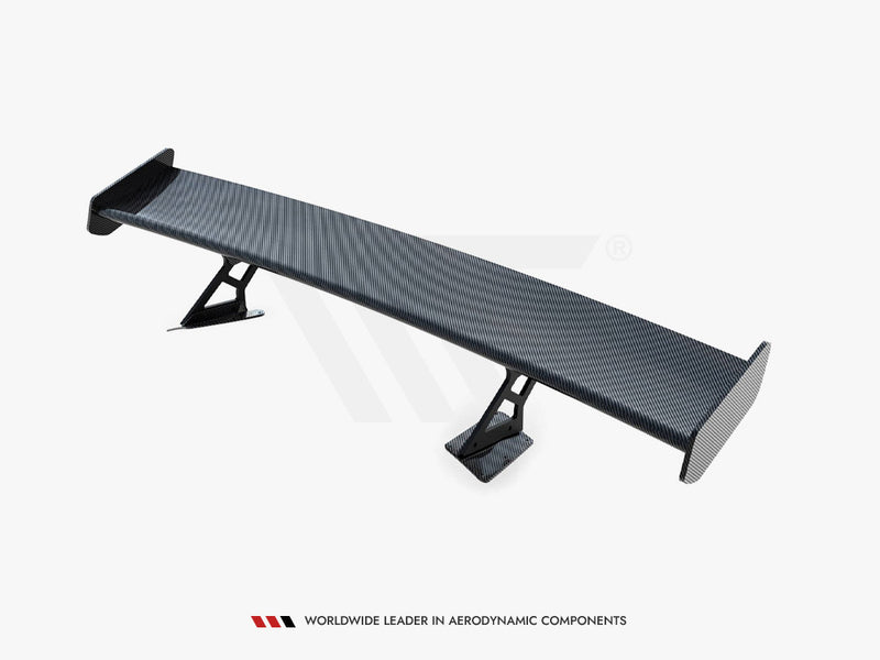Maxton Design Carbon Spoiler With Internal Brackets Uprights Chevrolet Corvette Stingray / Grand Sport C7