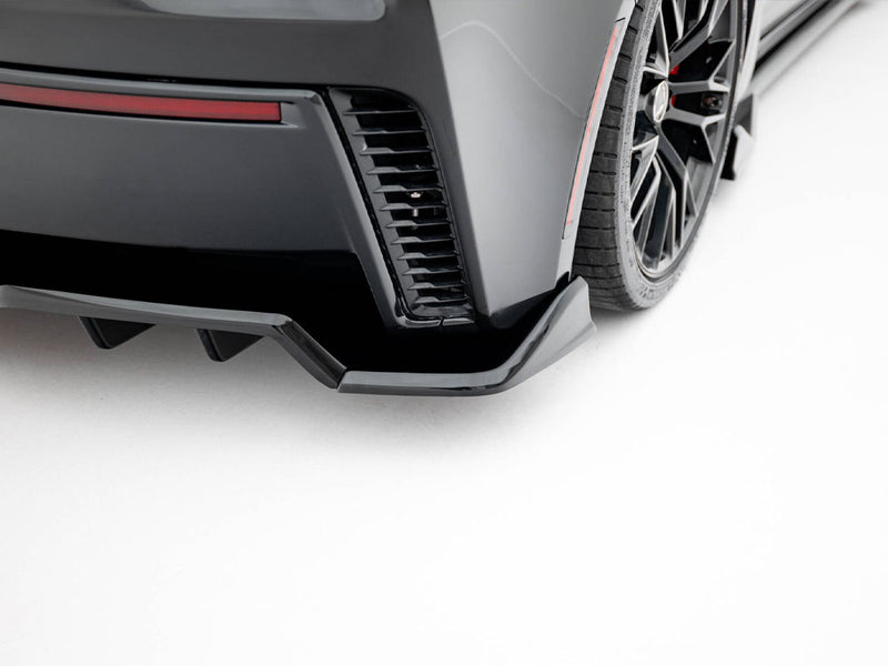 Maxton Design Rear Splitter (Vertical Bars) + Rear Side Splitters Chevrolet Corvette Z06 C7