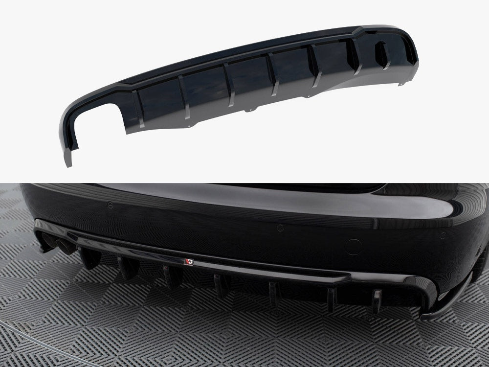 Maxton Design Rear Valance Audi A4 B8 (Single side dual exhaust version)