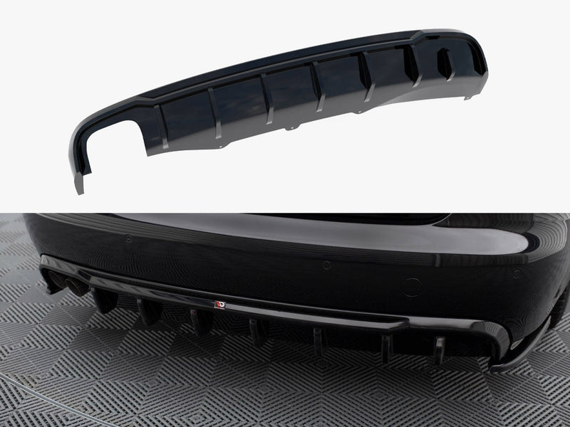 Maxton Design Rear Valance Audi A4 B8 (Single side dual exhaust version)