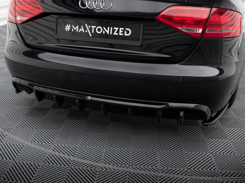 Maxton Design Rear Valance Audi A4 B8 (Single side dual exhaust version)