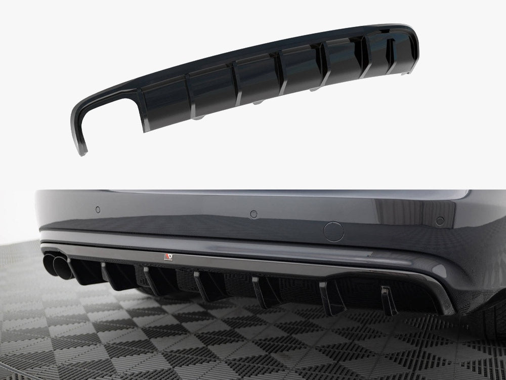 Maxton Design Rear Valance Audi A4 B8 Facelift (Single side dual exhaust version)