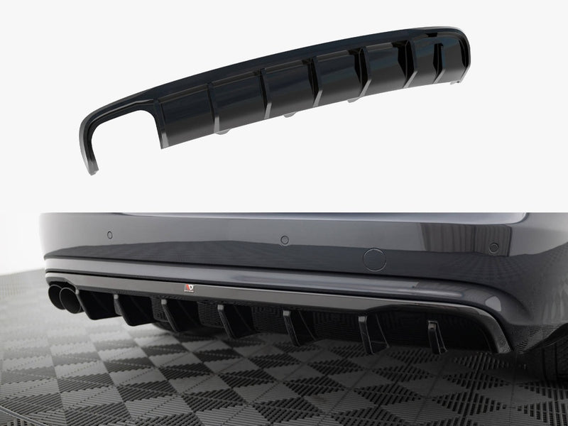 Maxton Design Rear Valance Audi A4 B8 Facelift (Single side dual exhaust version)