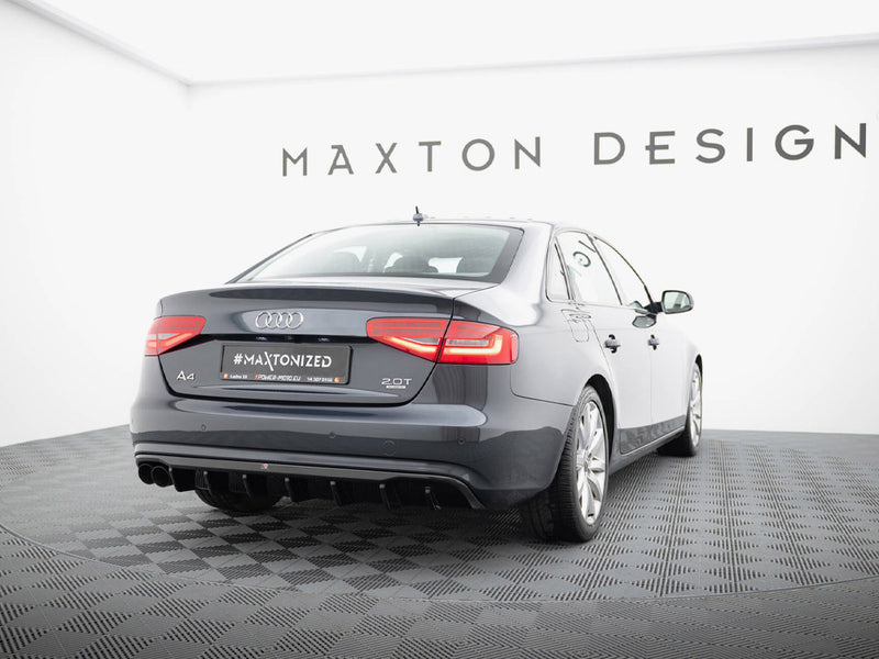 Maxton Design Rear Valance Audi A4 B8 Facelift (Single side dual exhaust version)