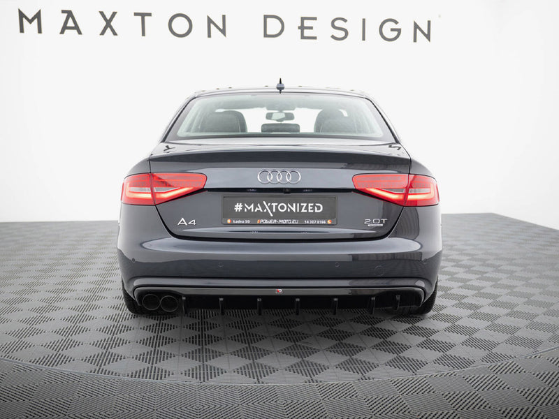 Maxton Design Rear Valance Audi A4 B8 Facelift (Single side dual exhaust version)