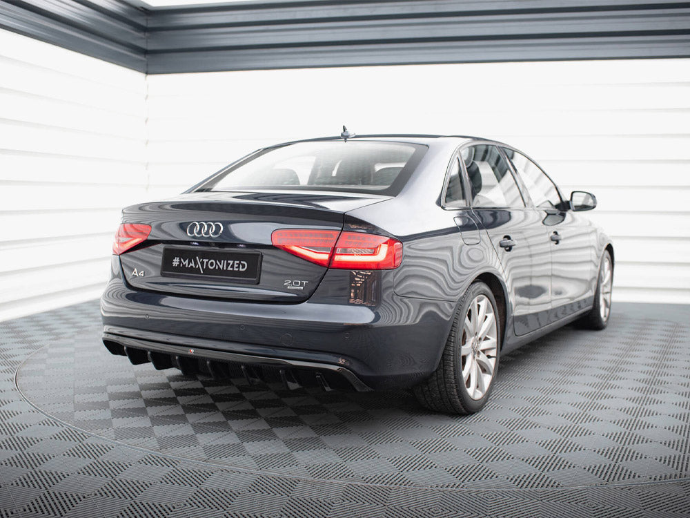 Maxton Design Rear Valance Audi A4 B8 Facelift (Single side dual exhaust version)