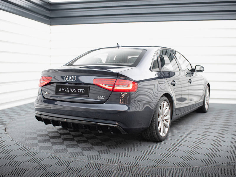Maxton Design Rear Valance Audi A4 B8 Facelift (Single side dual exhaust version)