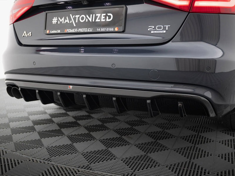 Maxton Design Rear Valance Audi A4 B8 Facelift (Single side dual exhaust version)