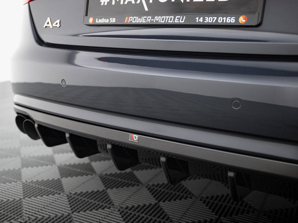 Maxton Design Rear Valance Audi A4 B8 Facelift (Single side dual exhaust version)