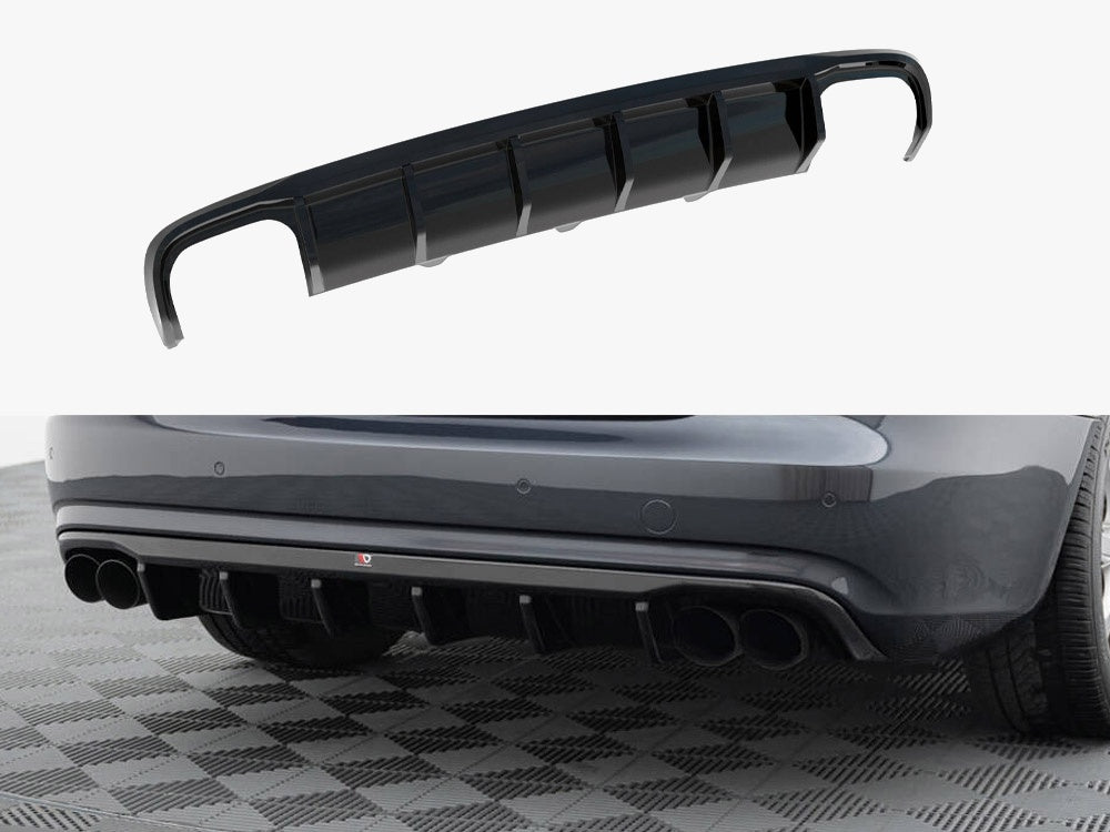Maxton Design Rear Valance Audi A4 B8 Facelift (Version with dual exhausts on both sides)