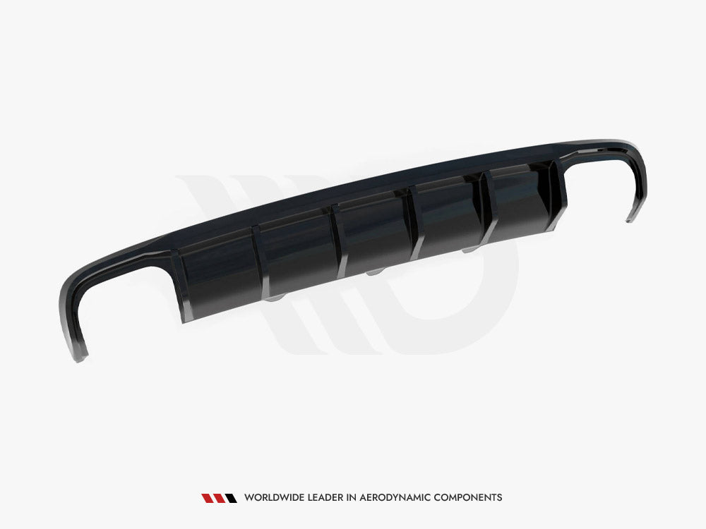 Maxton Design Rear Valance Audi A4 B8 Facelift (Version with dual exhausts on both sides)