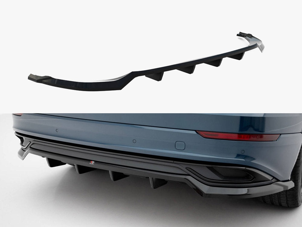Maxton Design Rear Splitter (Vertical Bars) Audi Q8 Mk1