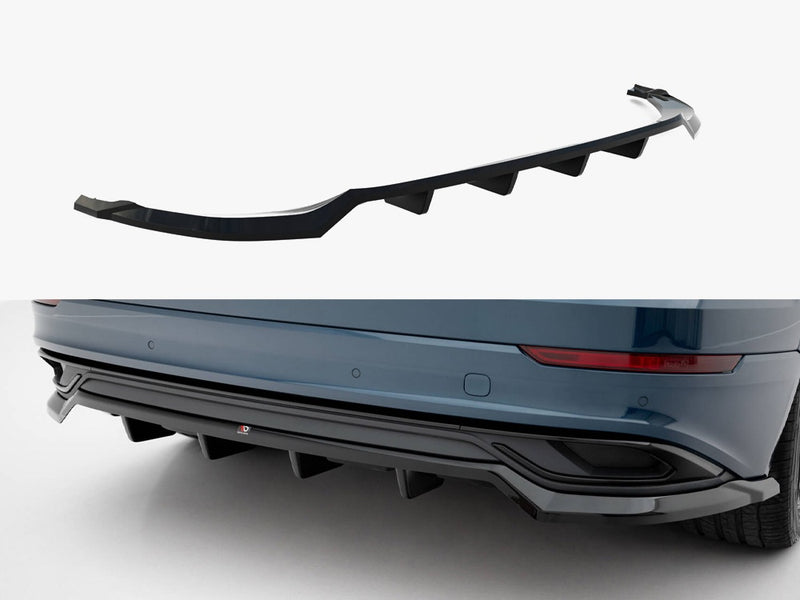 Maxton Design Rear Splitter (Vertical Bars) Audi Q8 Mk1