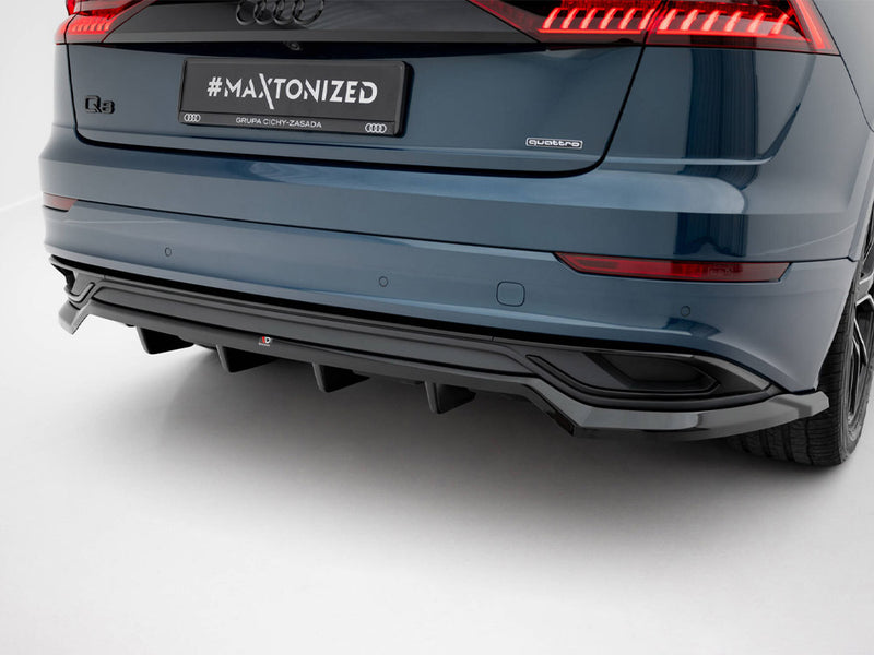 Maxton Design Rear Splitter (Vertical Bars) Audi Q8 Mk1