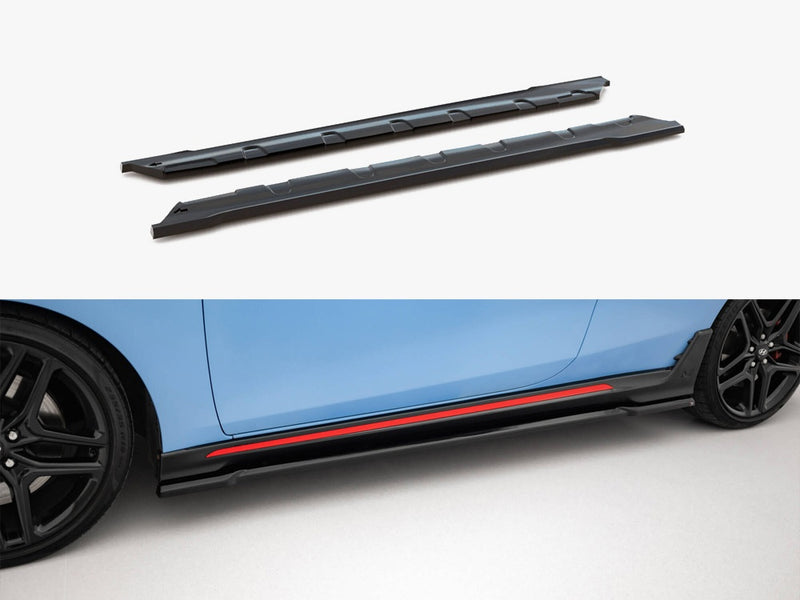 Maxton Design Side Skirts Diffusers Hyundai Veloster N Mk2