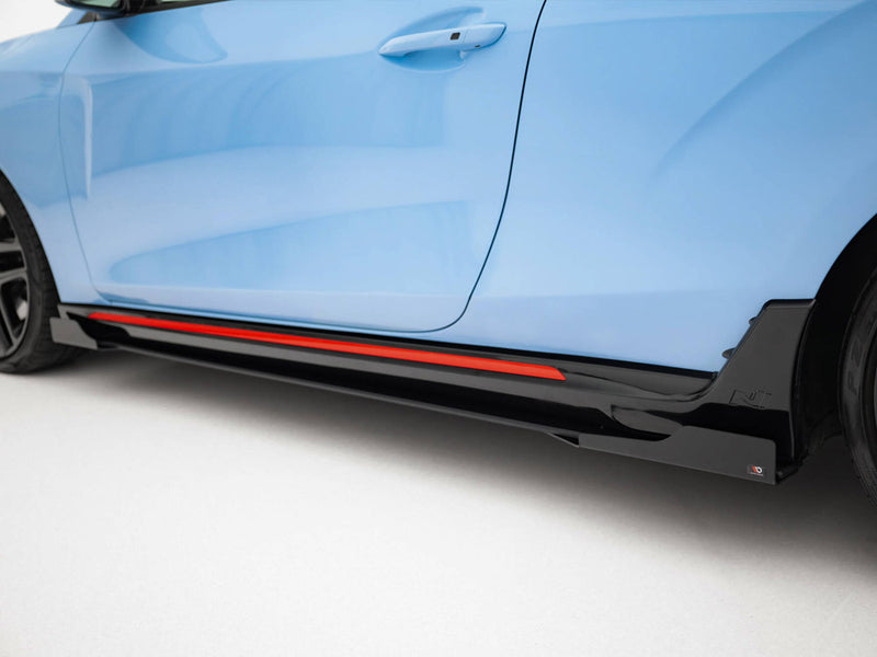 Maxton Design Street PRO Side Skirts Diffusers + Flaps Hyundai Veloster N Mk2