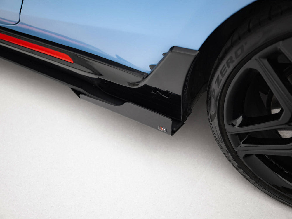 Maxton Design Street PRO Side Skirts Diffusers + Flaps Hyundai Veloster N Mk2