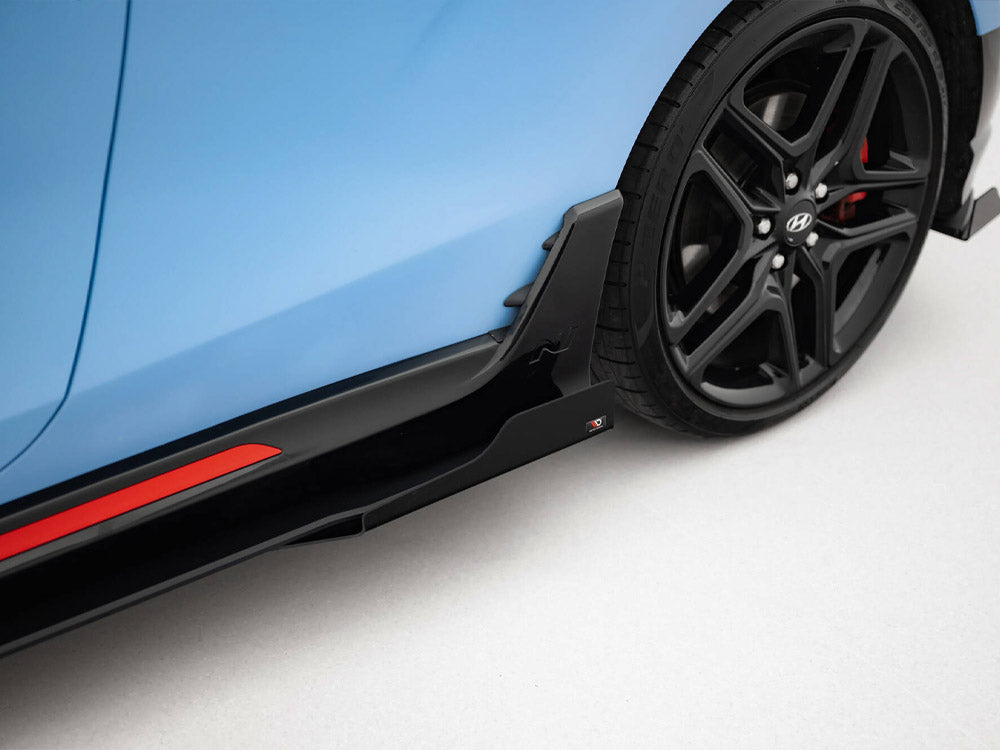 Maxton Design Street PRO Side Skirts Diffusers + Flaps Hyundai Veloster N Mk2