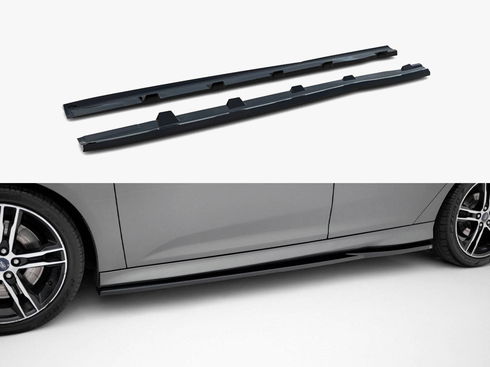 Maxton Design Side Skirts Diffusers V.3 Ford Focus ST Mk3