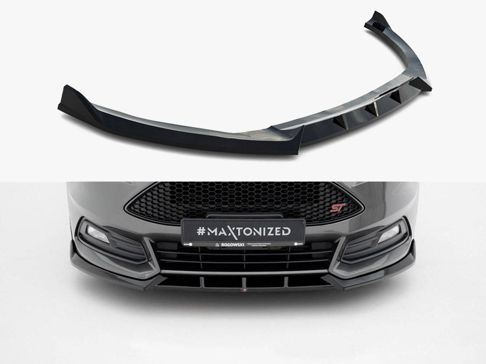 Maxton Design Front Splitter V.6 Ford Focus ST Mk3 Facelift