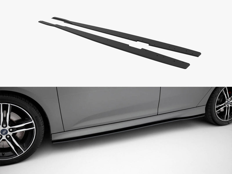 Maxton Design Street PRO Side Skirts Diffusers Ford Focus ST Mk3 Facelift
