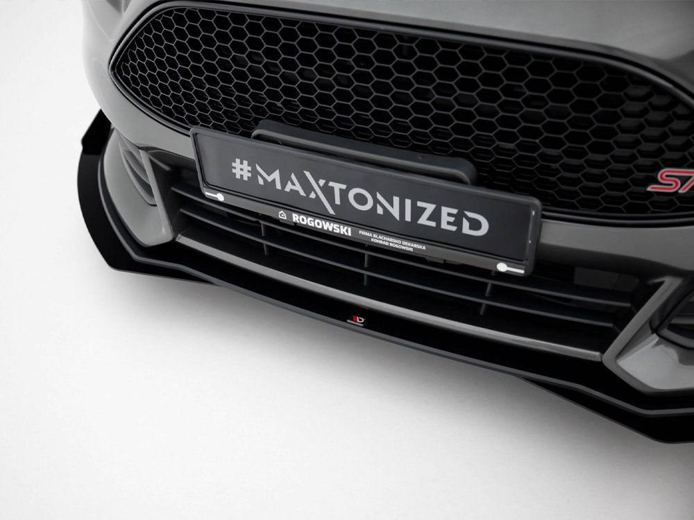 Maxton Design Street PRO Front Splitter + Flaps Ford Focus ST Mk3 Facelift