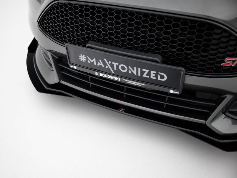 Maxton Design Street PRO Front Splitter + Flaps Ford Focus ST Mk3 Facelift