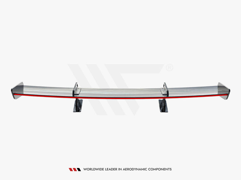 Maxton Design Carbon Spoiler With Upper Swan Mounting + LED Mercedes-Benz CLA Coupe C118 / C118 Facelift