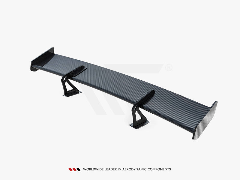 Maxton Design Carbon Spoiler With Upper Swan Mounting + LED Mercedes-Benz CLA Coupe C118 / C118 Facelift