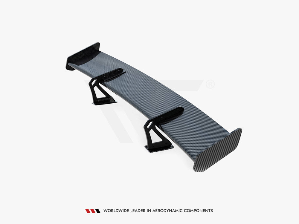 Maxton Design Carbon Spoiler With Upper Swan Mounting + LED Mercedes-Benz CLA Coupe C118 / C118 Facelift