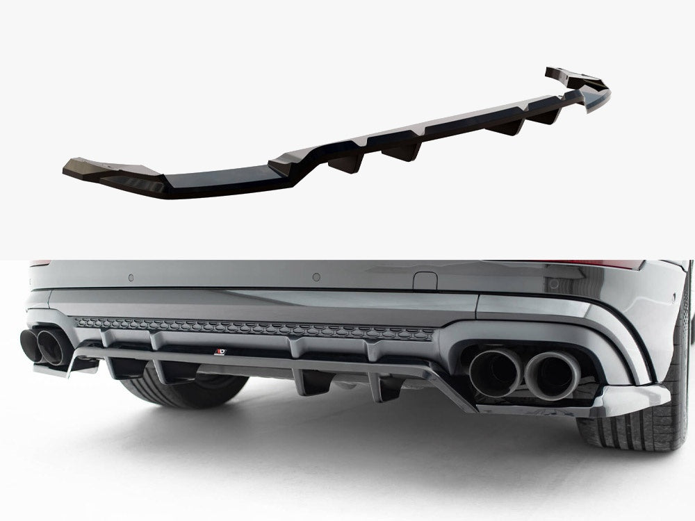 Maxton Design Rear Splitter (Vertical Bars) V.2 Audi SQ8 / Q8 S-Line Mk1 Facelift