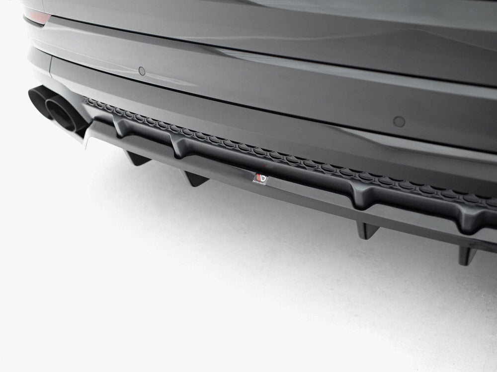 Maxton Design Rear Splitter (Vertical Bars) V.2 Audi SQ8 / Q8 S-Line Mk1 Facelift