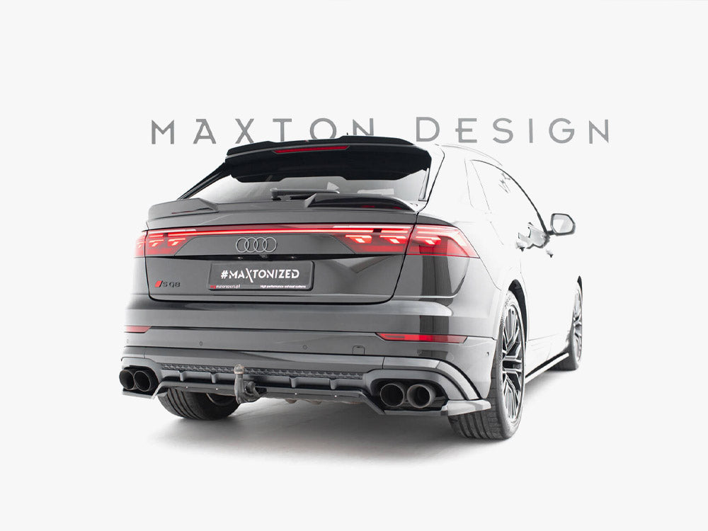 Maxton Design Rear Splitter (Vertical Bars) V.2 Audi SQ8 / Q8 S-Line Mk1 Facelift