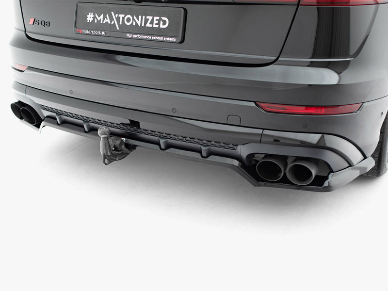 Maxton Design Rear Splitter (Vertical Bars) V.2 Audi SQ8 / Q8 S-Line Mk1 Facelift