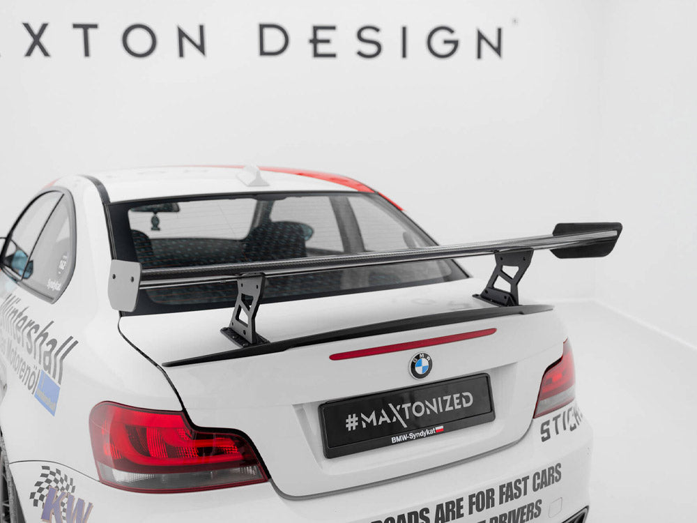 Maxton Design Carbon Spoiler With Internal Brackets Uprights V.2 BMW 1 M E82