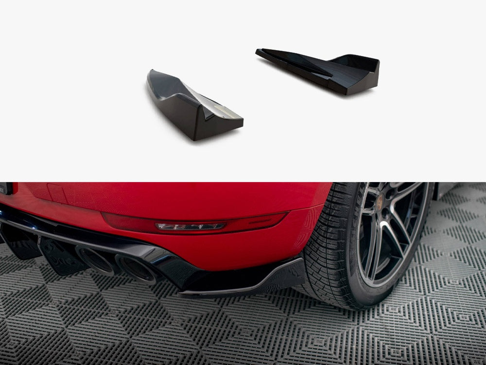 Maxton Design Rear Side Splitters V.2 Porsche Macan GTS / Sport Design Mk1 Facelift
