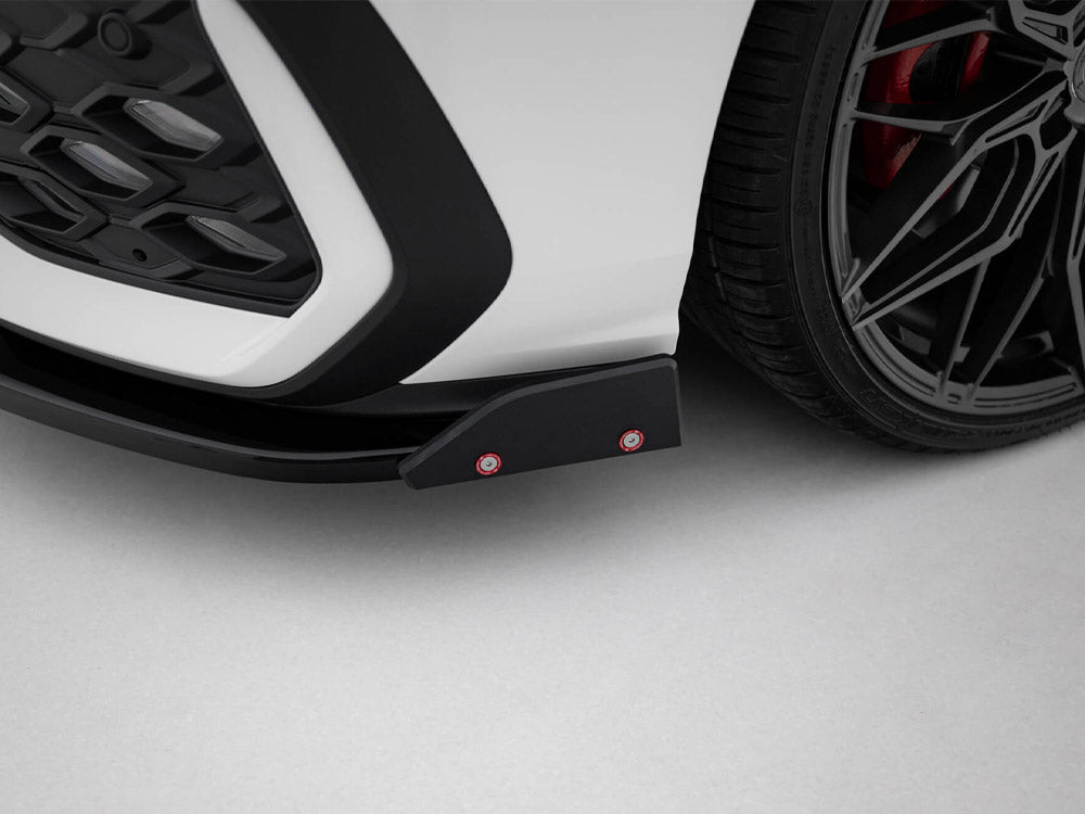 Maxton Design Front Splitter V.2 + Flaps Volkswagen Golf GTI / GTE / R-Line Mk8 Facelift