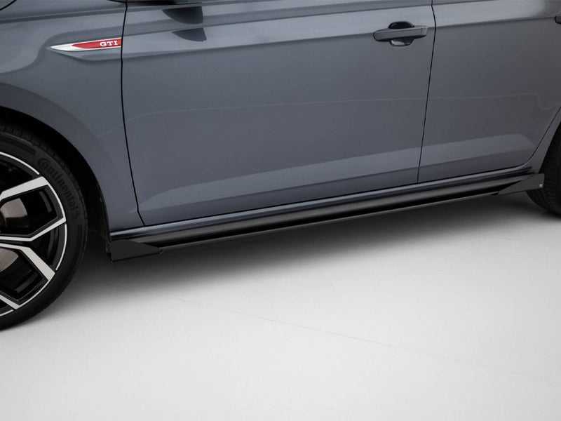 Maxton Design Street PRO Side Skirts Diffusers + Flaps Volkswagen Polo GTI Mk6 Facelift