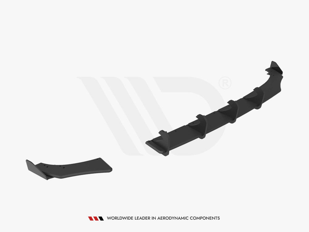 Maxton Design Street PRO Rear Diffuser + Flaps Volkswagen Polo GTI Mk6 Facelift