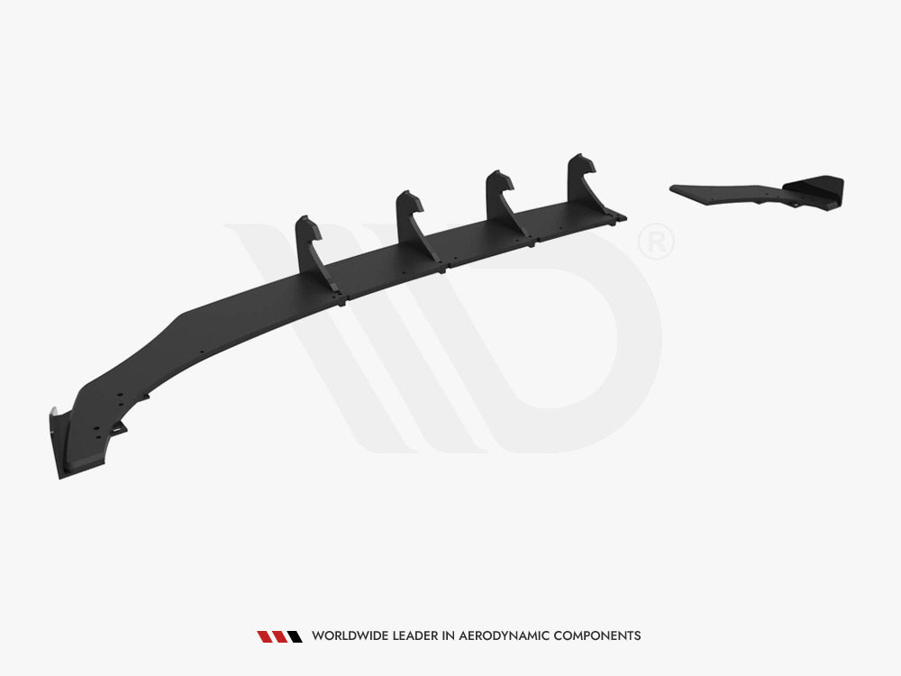 Maxton Design Street PRO Rear Diffuser + Flaps Volkswagen Polo GTI Mk6 Facelift