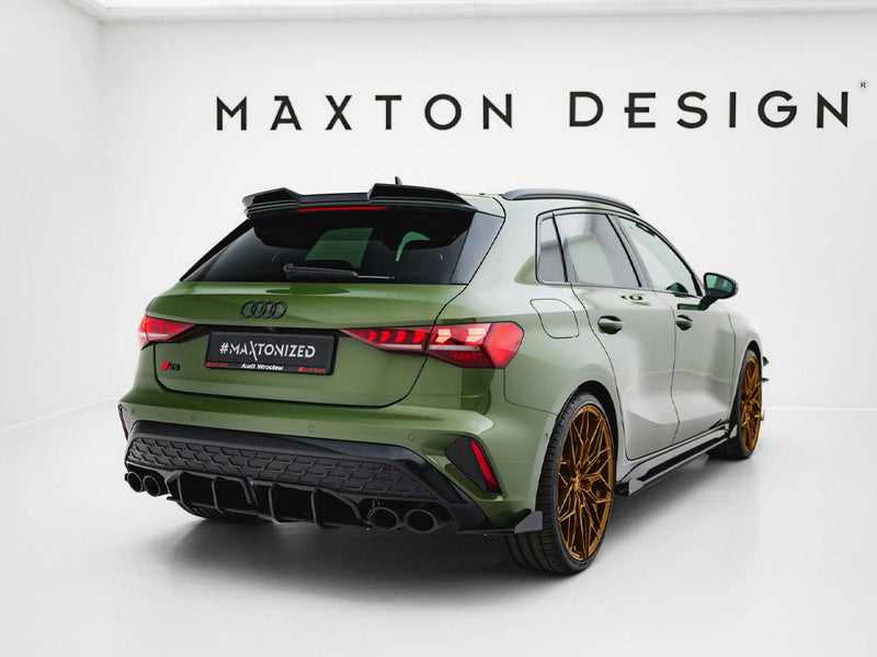 Maxton Design Street Pro Rear Side Splitters + Flaps Audi S3 Sportback 8Y Facelift