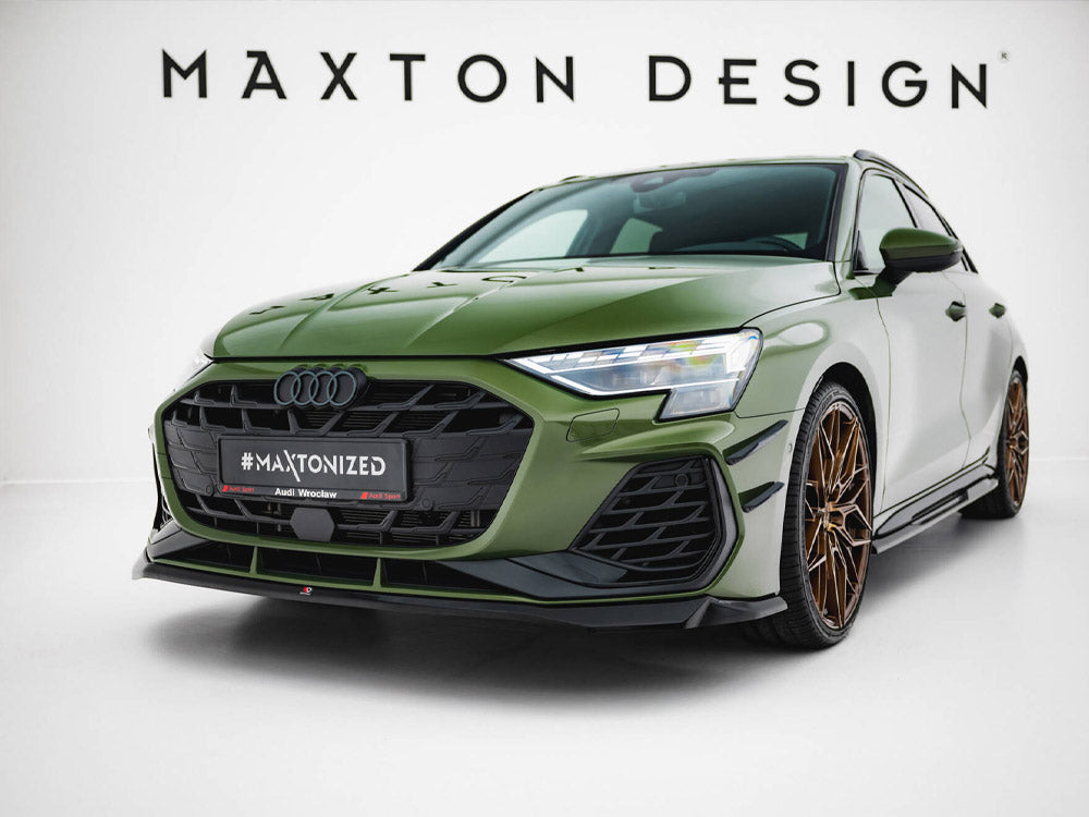 Maxton Design Front Splitter V.2 Audi S3 Sportback / A3 S-Line Sportback 8Y Facelift