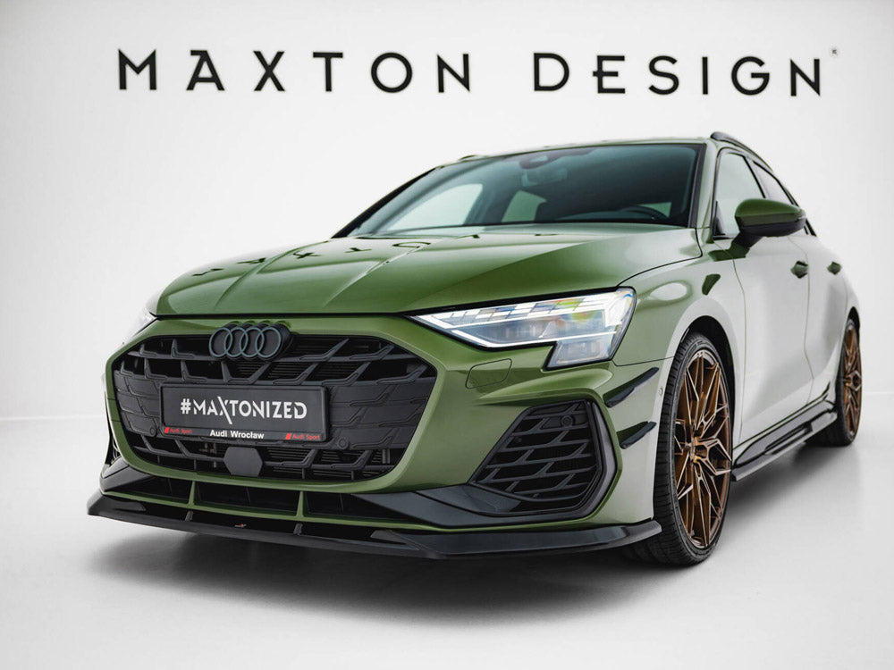 Maxton Design Front Splitter V.1 Audi S3 Sportback / A3 S-Line Sportback 8Y Facelift