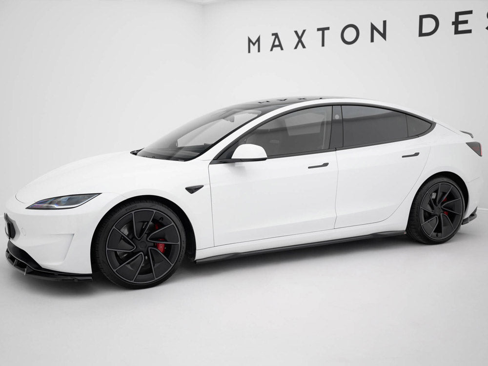 Maxton Design Side Skirts Diffusers V.2 Tesla Model 3 Performance Mk1 Facelift
