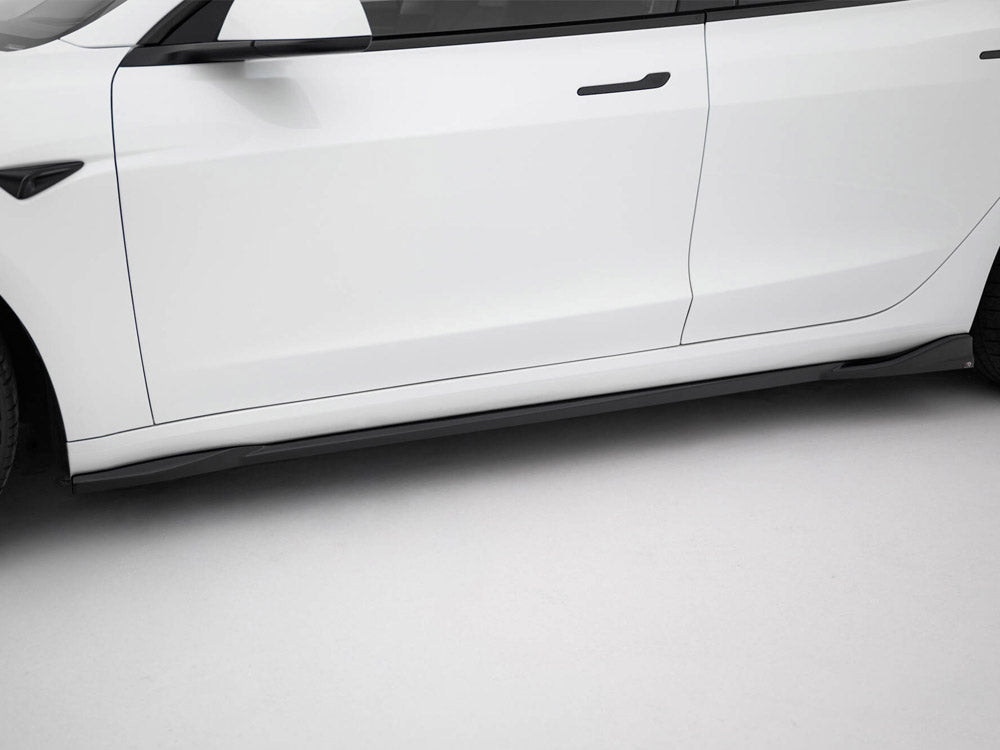 Maxton Design Side Skirts Diffusers V.1 Tesla Model 3 Performance Mk1 Facelift
