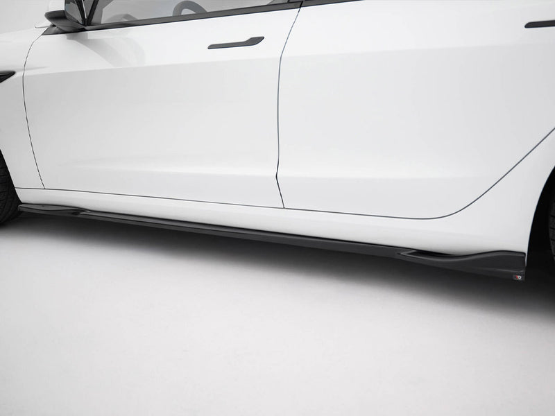 Maxton Design Side Skirts Diffusers V.1 Tesla Model 3 Performance Mk1 Facelift