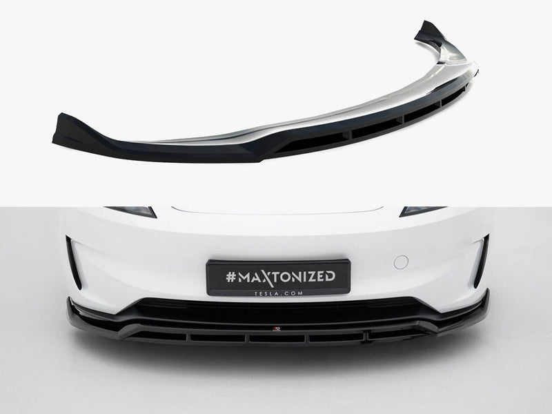 Maxton Design Front Splitter V.1 Tesla Model 3 Performance Mk1 Facelift
