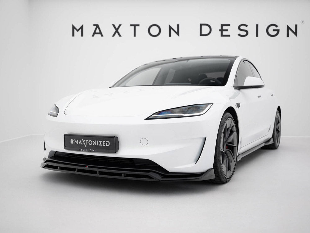 Maxton Design Front Splitter V.1 Tesla Model 3 Performance Mk1 Facelift