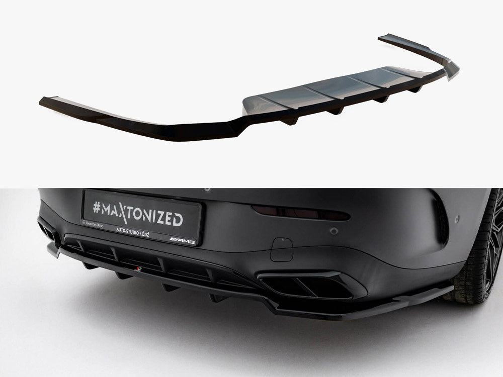 Maxton Design Rear Splitter (Vertical Bars) Mercedes-Benz CLE AMG-Line C236