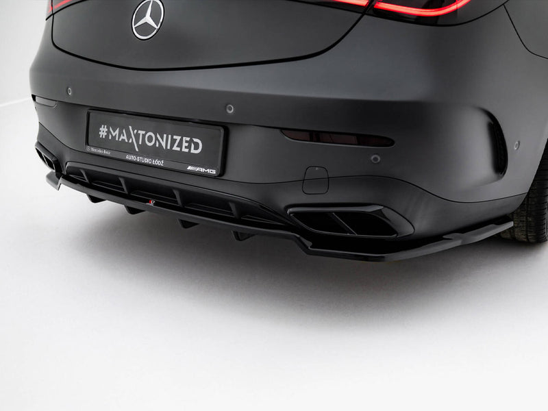 Maxton Design Rear Splitter (Vertical Bars) Mercedes-Benz CLE AMG-Line C236